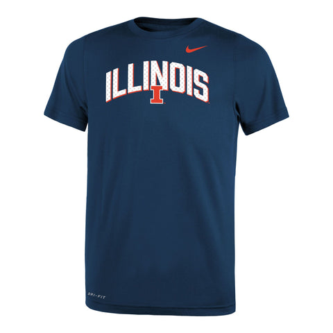 Illinois Fighting Illini Nike Youth Legend Team Issued T-Shirt