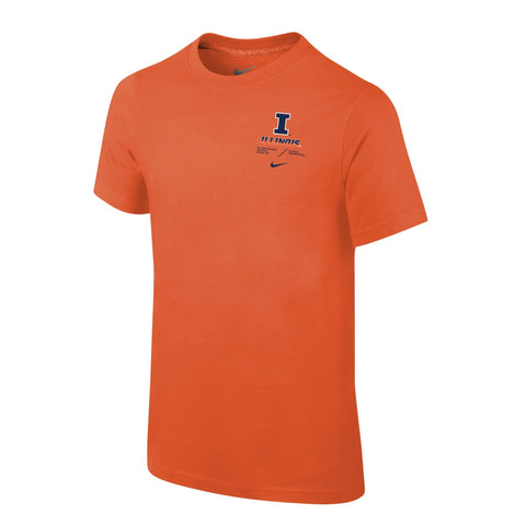 Illinois Fighting Illini Nike Youth Team Issue Tee