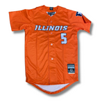 Illinois Fighting Illini Orange Baseball Replica Jersey