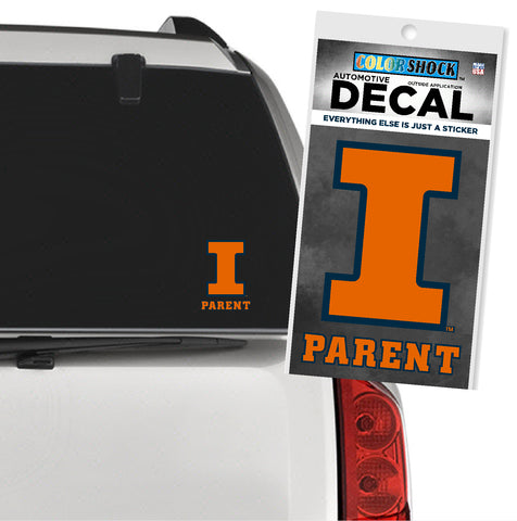 Illinois Fighting Illini Parent Auto Decal