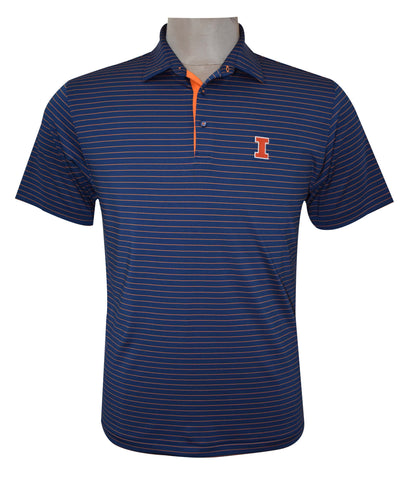 Illinois Fighting Illini Performance 4-Way Stretch Luxury Polo by Horn Legend