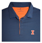 Illinois Fighting Illini Performance 4-Way Stretch Luxury Polo by Horn Legend