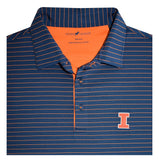 Illinois Fighting Illini Performance 4-Way Stretch Luxury Polo by Horn Legend