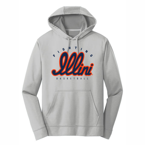 Illinois Fighting Illini Retro Script Basketball Hoodie