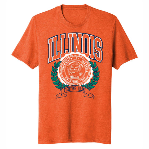 Illinois Fighting Illini School Seal Heavyweight T-Shirt