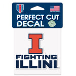 Illinois Fighting Illini Slogan Decal