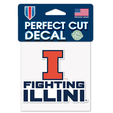 Illinois Fighting Illini Slogan Decal