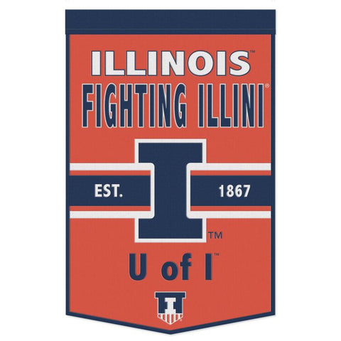 Illinois Fighting Illini Wool Banner