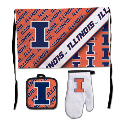 Illinois Fighting Illini Tailgate BBQ Set