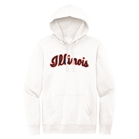 Illinois Fighting Illini Vintage Script Soft Hooded Sweatshirt