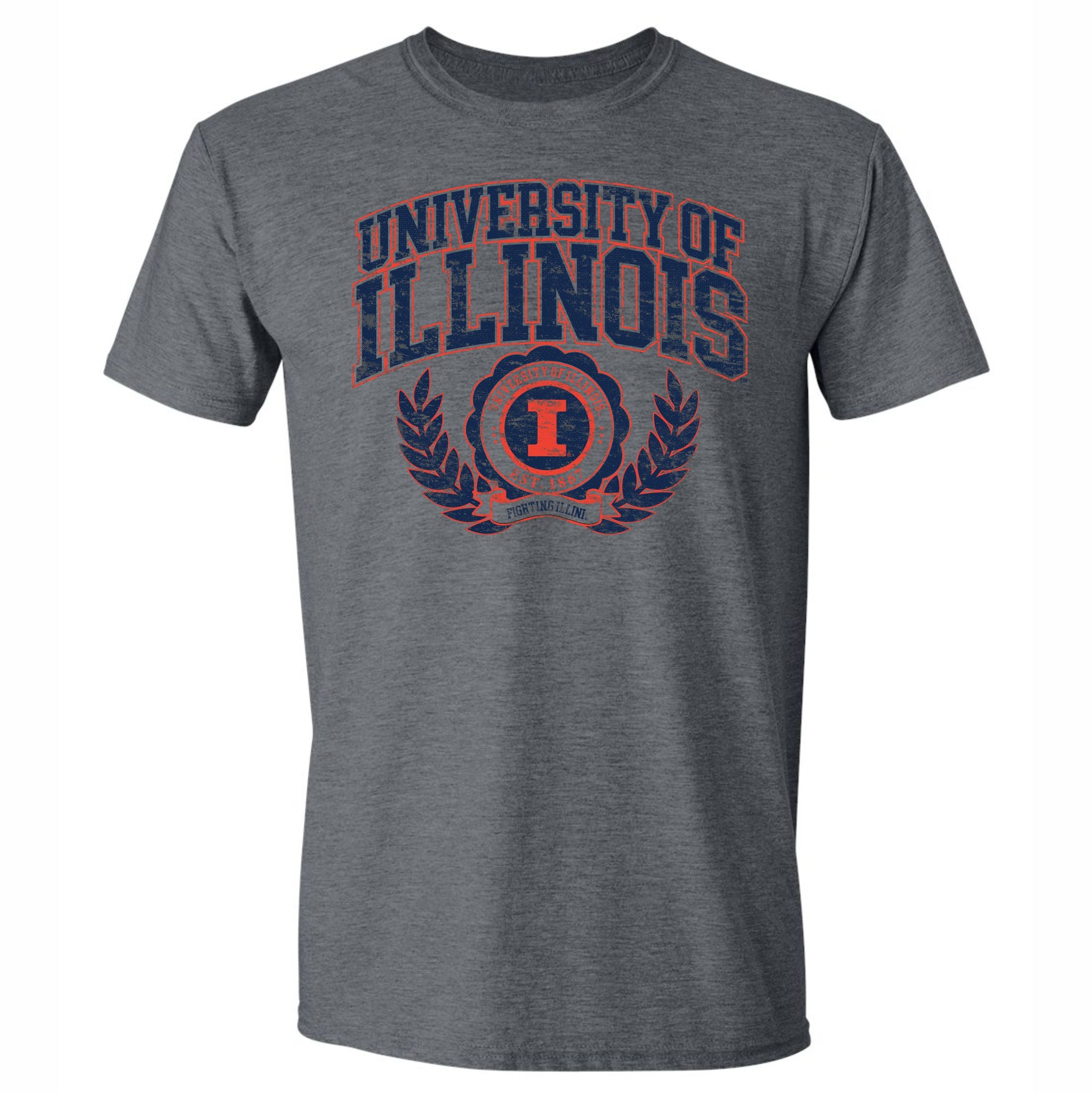 Illinois Fighting Illini Vintage Seal Tee – Gameday Spirit Fanstore