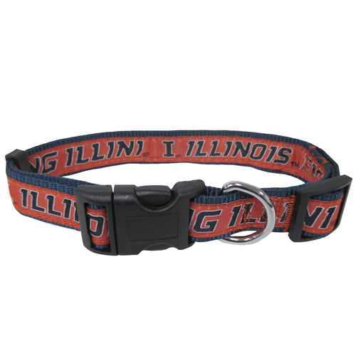Illinois Fighting Illini Woven Pet Collar