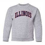 Illinois Fighting Illini Youth Two Colored Arch Crew