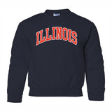 Illinois Fighting Illini Youth Two Colored Arch Crew