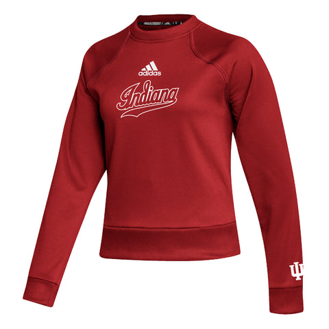Indiana Hoosier Adidas Women's Stadium Crewneck Sweatshirt