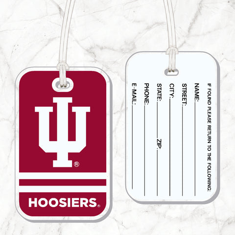 Indiana Hoosiers Acrylic Luggage/Golf Bag Tag