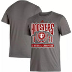 Indiana Hoosiers Adidas 5x National Champs Core Blend Tee
