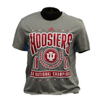 Indiana Hoosiers Adidas 5x National Champs Core Blend Tee