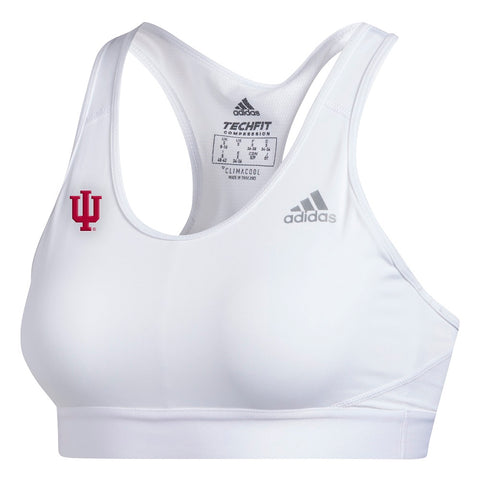 Indiana Hoosiers Adidas Alphaskin Sports Bra