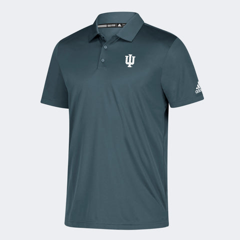 Indiana Hoosiers adidas GRIND Training Polo | Onyx | Men's