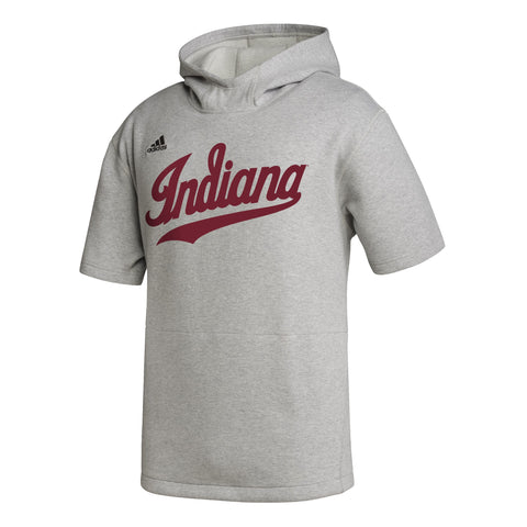 Indiana Hoosiers Adidas Icon Short-Sleeve Hoodie