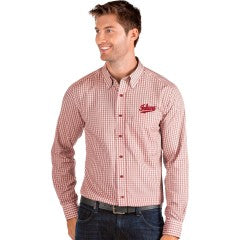 Indiana Hoosiers Antigua Structure Woven Button-Up Long Sleeve Shirt