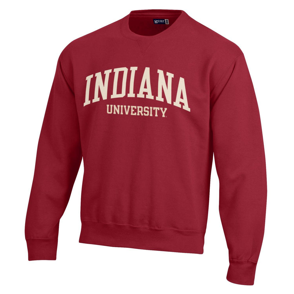 Embroidered Crewneck Sweatshirt (Crimson)