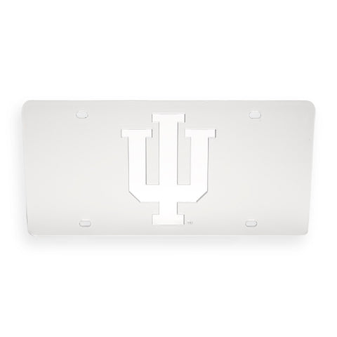 Indiana Hoosiers Chrome Interlock License Plate
