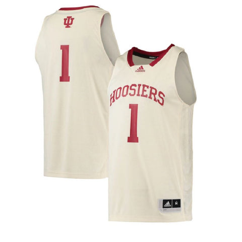 Indiana Hoosiers Cream Adidas Swingman Basketball Jersey