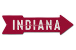 Indiana Hoosiers Cursive Arrow Sign