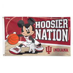 Indiana Hoosiers Mickey Mouse Basketball Deluxe 3' X 5' Flag