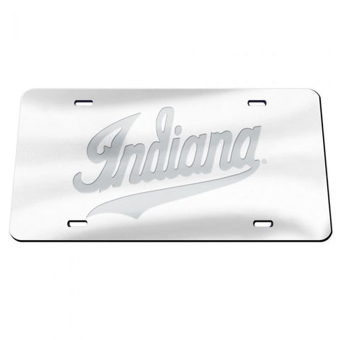 Indiana Hoosiers Frosted Script License Plate