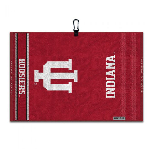 Indiana Hoosiers Logo Jacquard Golf Towel