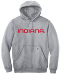 Indiana Hoosiers Men's Grey Carhartt Hoodie