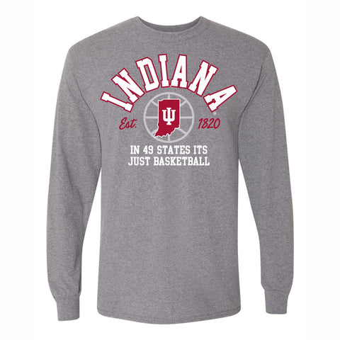 Indiana Hoosiers IN 49 States Long-Sleeve Tee