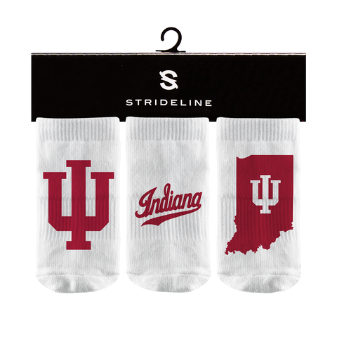 Indiana Hoosiers Infant 3-Pack Socks