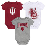 Indiana Hoosiers Infant 3 Piece Onesie Set