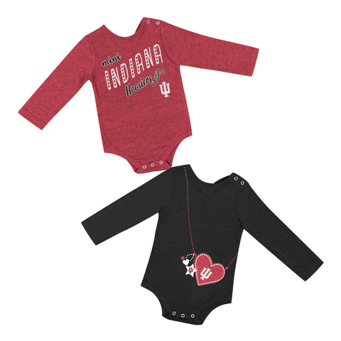 Indiana Hoosiers Infant 2 Pack Long-Sleeve Onesie