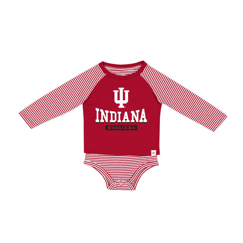 Indiana Hoosiers Infant Long-Sleeve Onesie