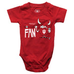 Indiana Hoosiers Infant Monster Fan Onesie