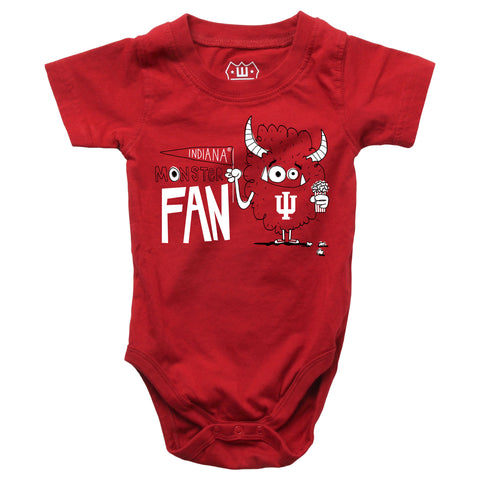 Indiana Hoosiers Infant Monster Fan Onesie