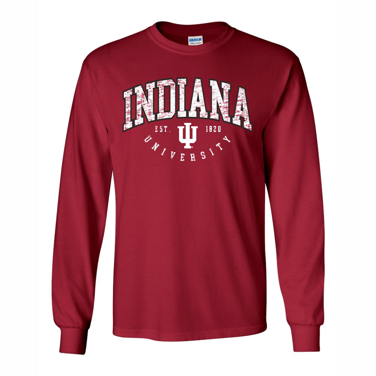 トップス archive attachment Backprint long sleeve Indiana Hoosiers IU Arch Vintage Long-Sleeve Tee – Gameday