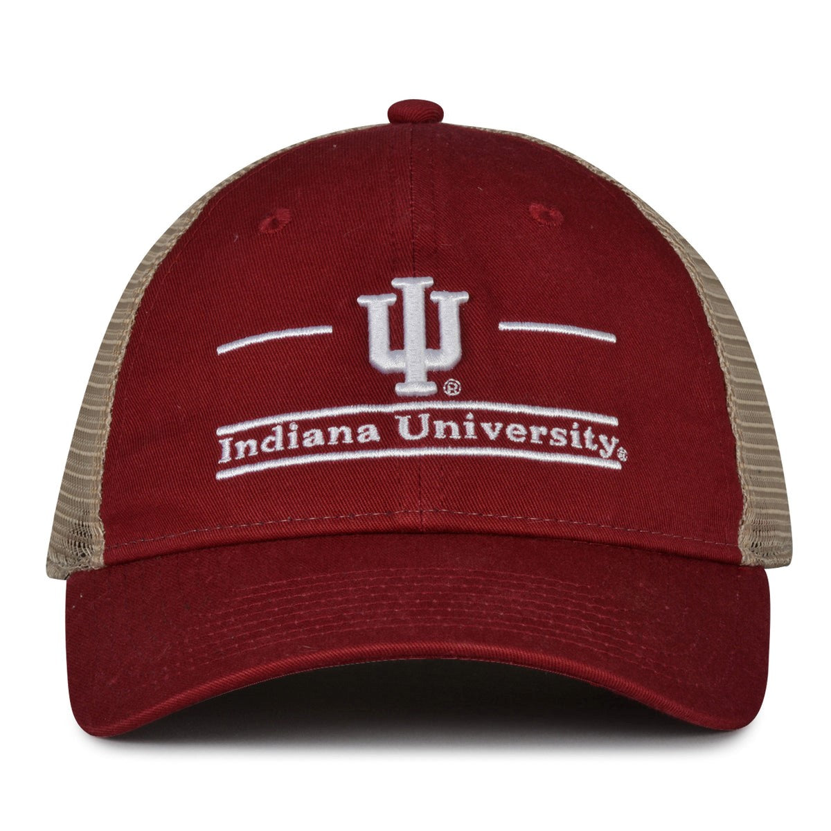 Desert Cactus Indiana University Hoosiers Baseball Hat - Adjustable Cloth Strap, Pigment Dyed Cotton, Embroidered