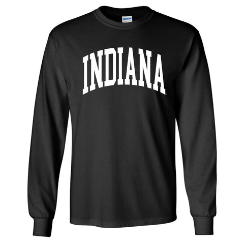 Indiana Hoosiers Jumbo Arch Black Long Sleeve