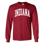 Indiana Hoosiers Men's Jumbo Arch Long-Sleeve Tee