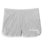 Indiana Hoosiers League Ladies Grey Waffle Short