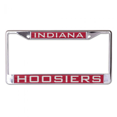 Indiana Hoosiers Red &amp; Chrome License Plate Frame