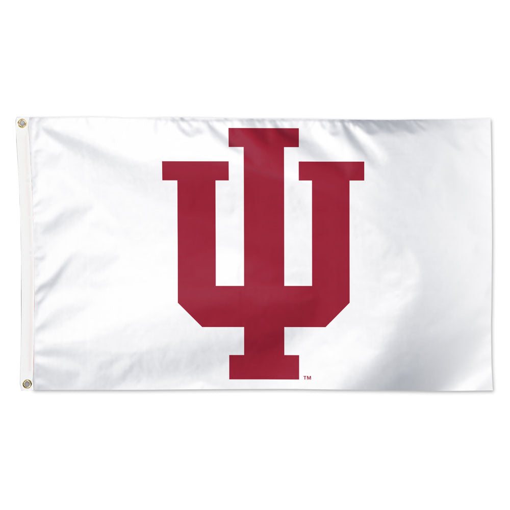 Indiana Script Flag Indiana Hoosiers White Logo 3' X 5' Flag – Gameday Spirit Fanstore