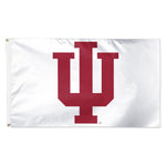Indiana Hoosiers White Logo Flag
