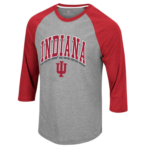 Indiana Hoosiers Men's 3/4 Sleeve Raglan T-Shirt
